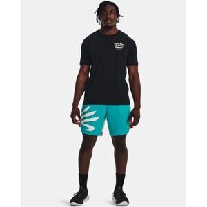 Under Armour Men's Green White Curry Splash Basketball Shorts Size XL